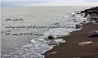 پاکسازی ساحل با مشارکت دانشجویان، اساتید و کارکنان دانشکده بهداشت 