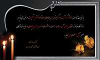 پیام تسلیت رئیس دانشکده بهداشت بندرعباس در پی درگذشت والده مکرمه ریاست محترم دانشگاه علوم پزشکی هرمزگان